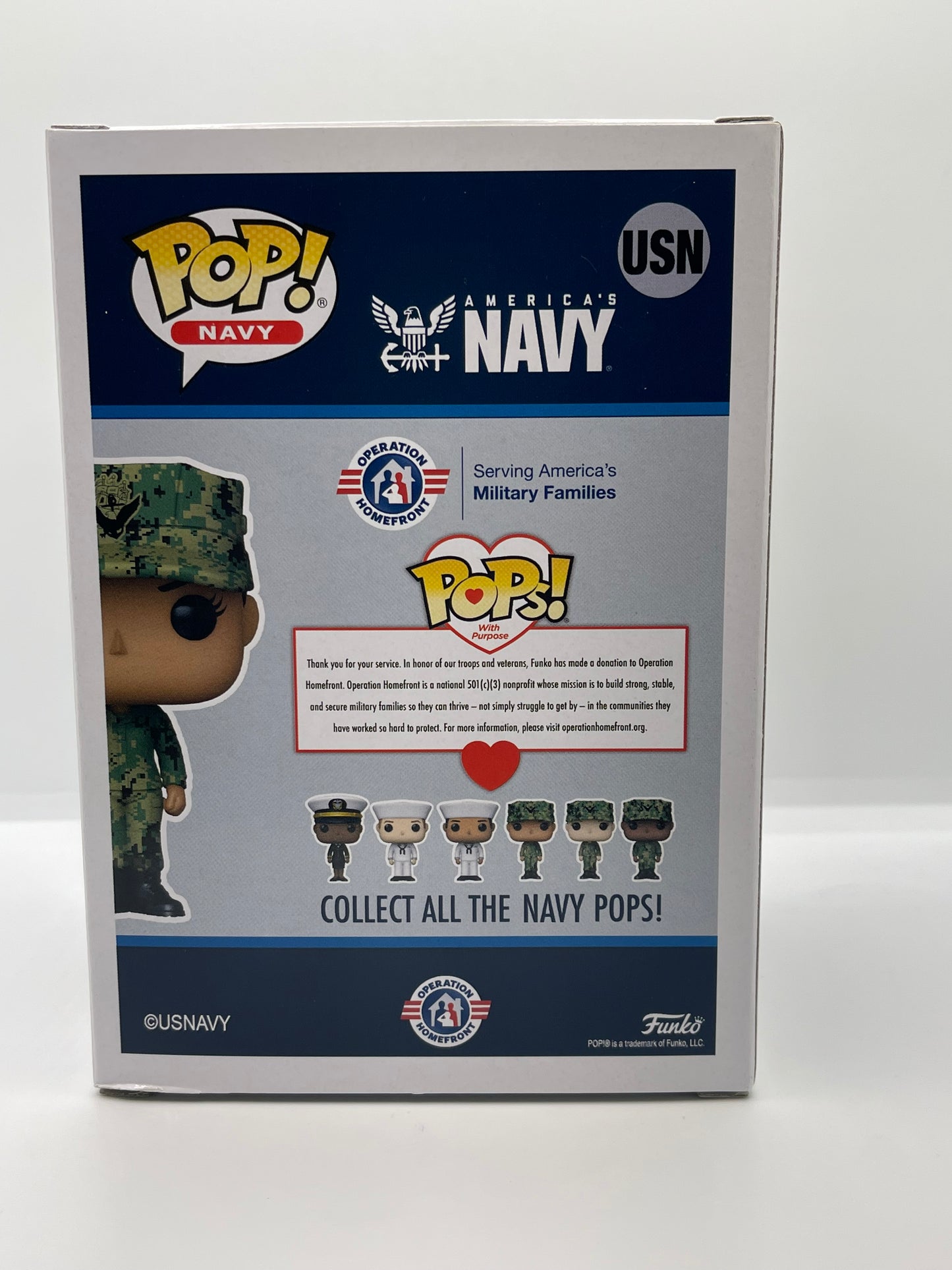 Funko Pop Navy USN Sailor POP NAVY African American Female