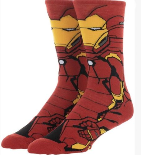 Cartoon Socks, Ironman Fun Novelty Mens Crew Character Socks