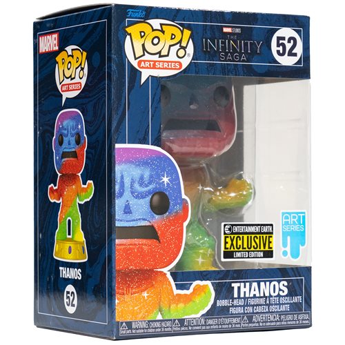 Marvel Infinity Saga Thanos Art Series Pop! Vinyl Figure with Premium Pop Protector!