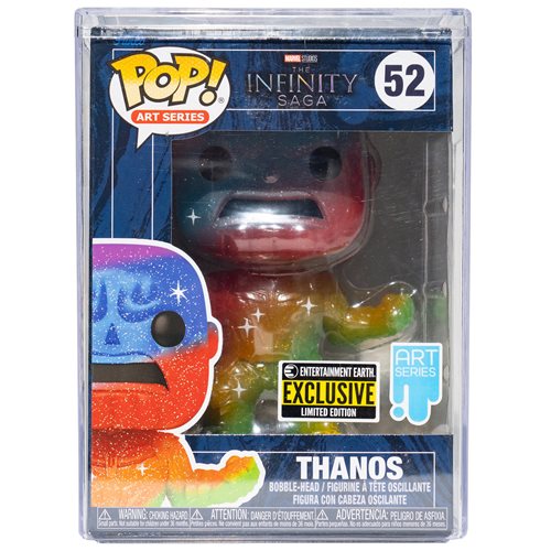 Marvel Infinity Saga Thanos Art Series Pop! Vinyl Figure with Premium Pop Protector!