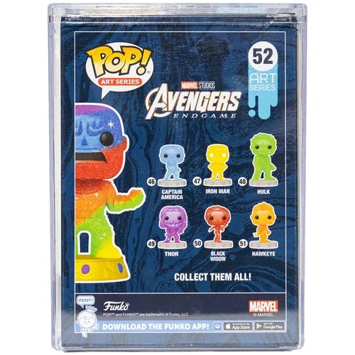 Marvel Infinity Saga Thanos Art Series Pop! Vinyl Figure with Premium Pop Protector!