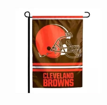 Cleveland Pro Football Team Flag 12 x 18 inch Garden Flag Football Banner