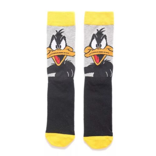 Daffy Duck Cartoon Socks, Fun Novelty Unisex 360 Degree Artwork Character Designed Crew Socks