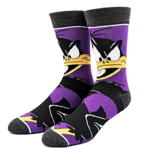 Daffy Duck Cartoon Socks, Fun Novelty Unisex 360 Degree Artwork Character Designed Crew Socks