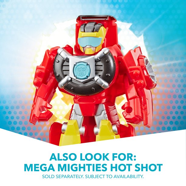 Transformers Rescue Bots Academy Mega Mighties Heatwave the Fire-Bot 10-Inch Robot Action Figure
