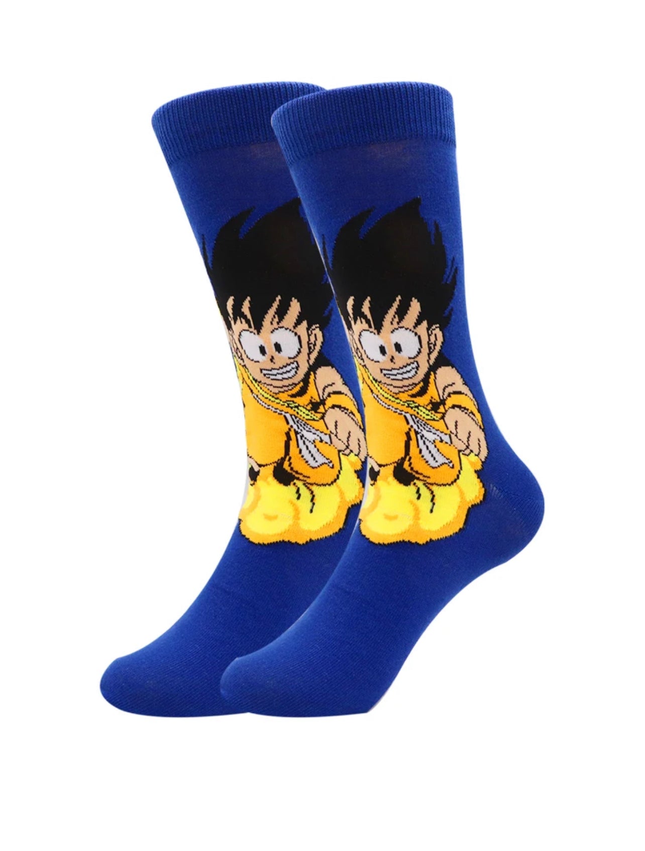 Goku Dragon Ball Z Anime Cartoon Socks, Fun Novelty Unisex 360 Degree Artwork Character Designed Crew Socks