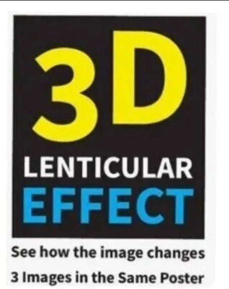 Dragon Ball Z Poster 3D Effect, 2 images in one, 3D Lenticular Effect