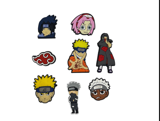 Naruto Anime Shoe Charms 8pcs Shoe Charms Decoration/Croc Charms