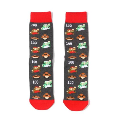 Cartoon Socks, Mario Brothers Fun Novelty Mens Crew Character Socks