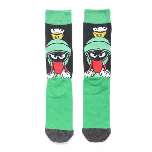 Cartoon Socks, Marvin the Martian Fun Novelty Mens Crew Character Socks