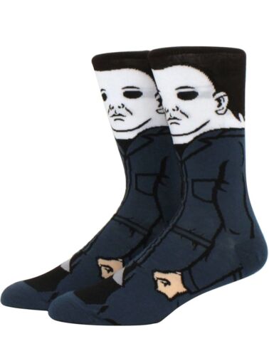 Michael Myers Halloween Horror Socks, Fun Novelty Unisex 360 Degree Artwork Character Designed Crew Socks