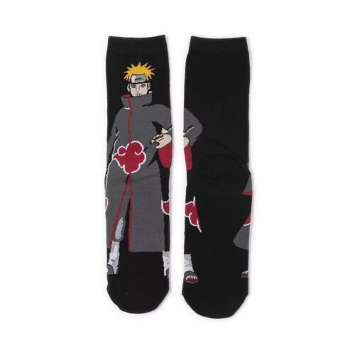 Cartoon Socks, Naruto Anime Fun Novelty Mens Crew Character Socks