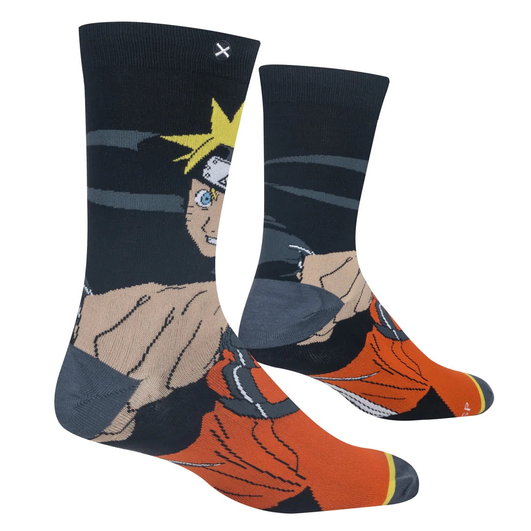 Naruto  Anime Cartoon Socks, Fun Novelty Unisex 360 Degree Artwork Character Designed Crew Socks