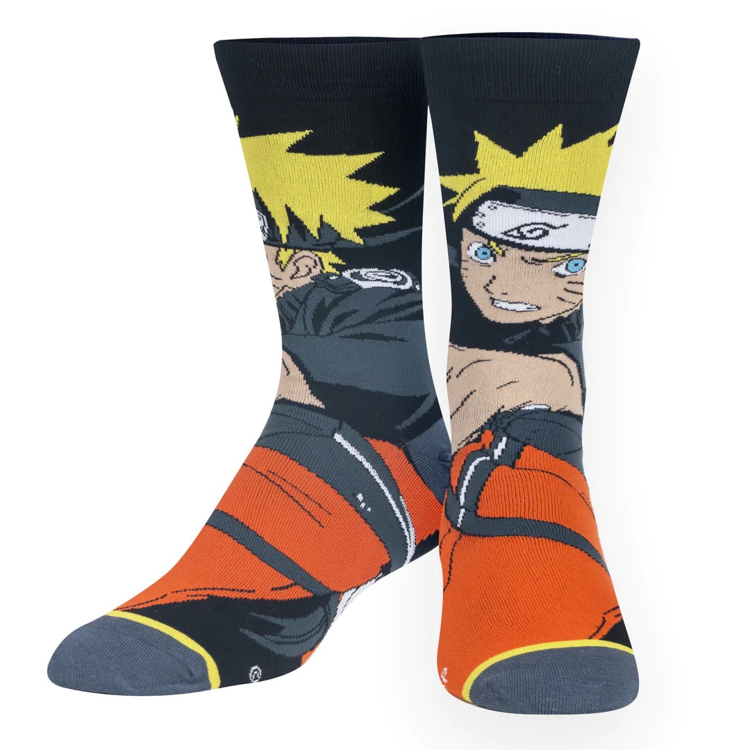 Naruto  Anime Cartoon Socks, Fun Novelty Unisex 360 Degree Artwork Character Designed Crew Socks