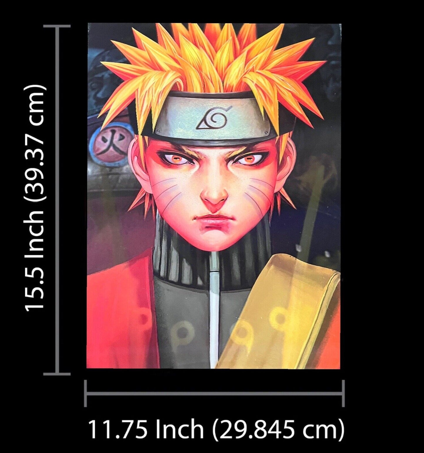 Naruto Poster 3D Effect, 2 images in one, 3D Lenticular Effect