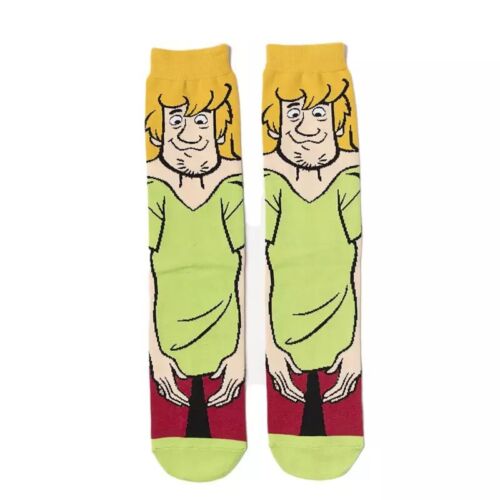 Shaggy Scooby Doo Cartoon Socks,Fun Novelty Mens Crew Character Socks