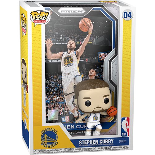 NBA Stephen Curry Funko Pop! PANINI PRIZM TRADING CARD Figure with Case