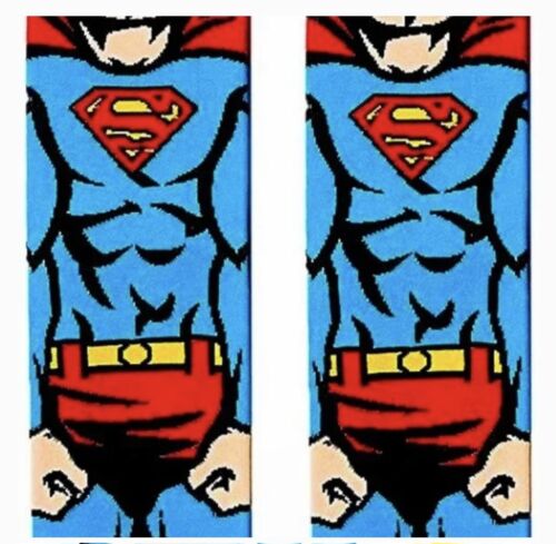 Cartoon Socks, Superman Fun Novelty Mens Crew Character Socks