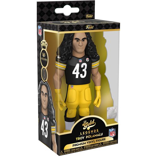 NFL Legends Steelers Troy Polamalu 5-Inch Vinyl Gold Figure