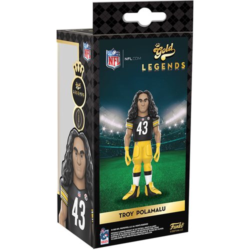 NFL Legends Steelers Troy Polamalu 5-Inch Vinyl Gold Figure