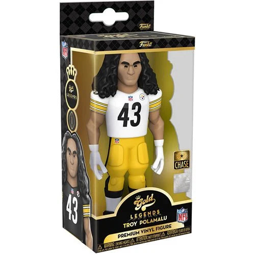 NFL Legends Steelers Troy Polamalu (CHASE) 5-Inch Vinyl Gold Figure